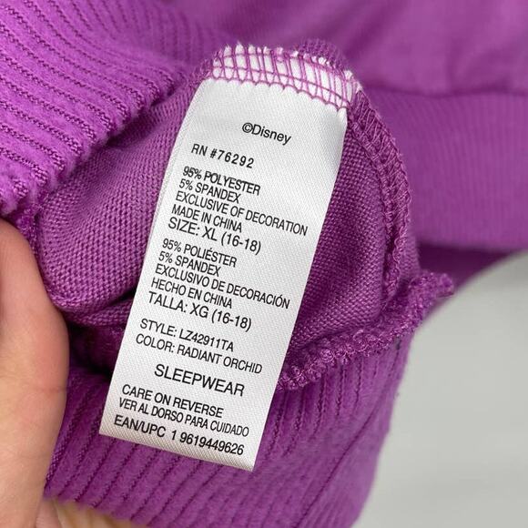 Disney The Nightmare Before Christmas Purple Tee Sleep Shirt Top XL NEW - Picture 7 of 11